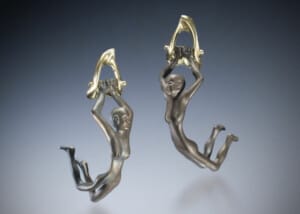 Steel Acrobat Earrings 4 Steel &Amp;Amp; 18K Acrobat Earrings