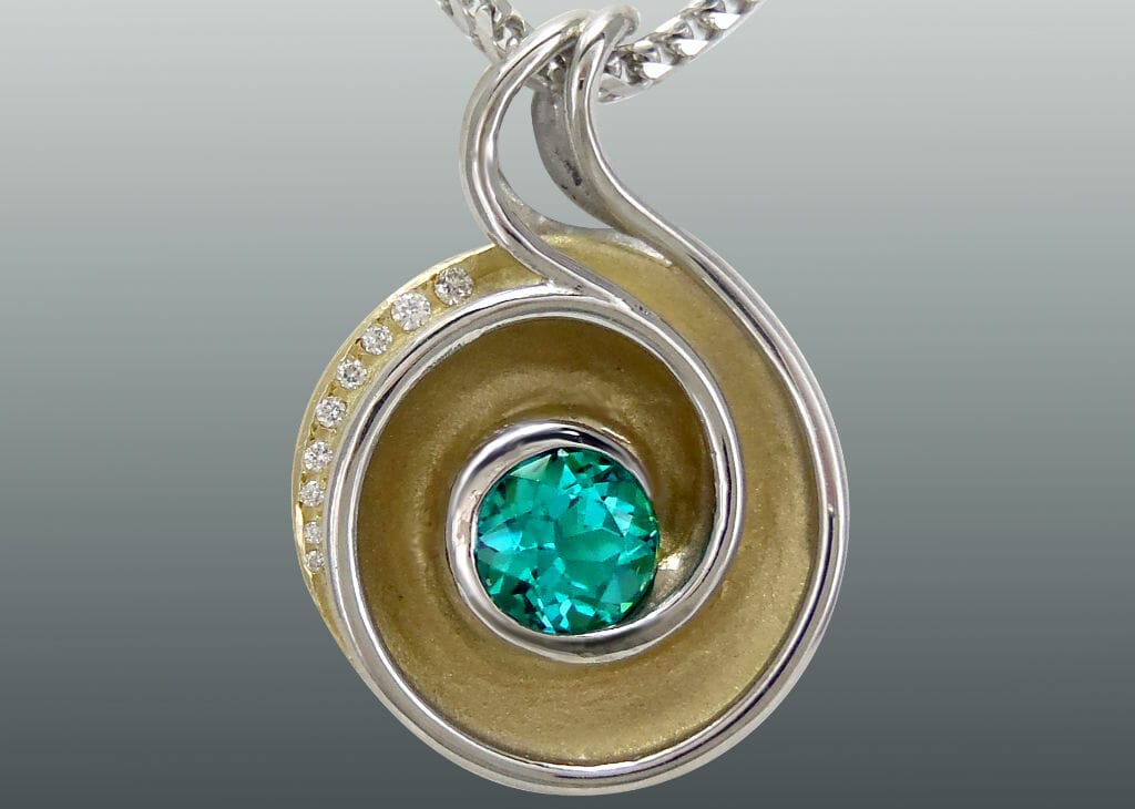 Tourmaline Swirl Pendant 1 Tourmaline Swirl Pendant
