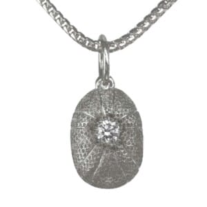 Palladium Sea Urchin Pendant 17 Palladium Sea Urchin Pendant