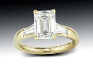 Emerald Cut Diamond Yellow Gold Engagement Ring 6 Emerald Cut Diamond Yellow Gold Engagement Ring By Skylight Jewelers Of Boston
