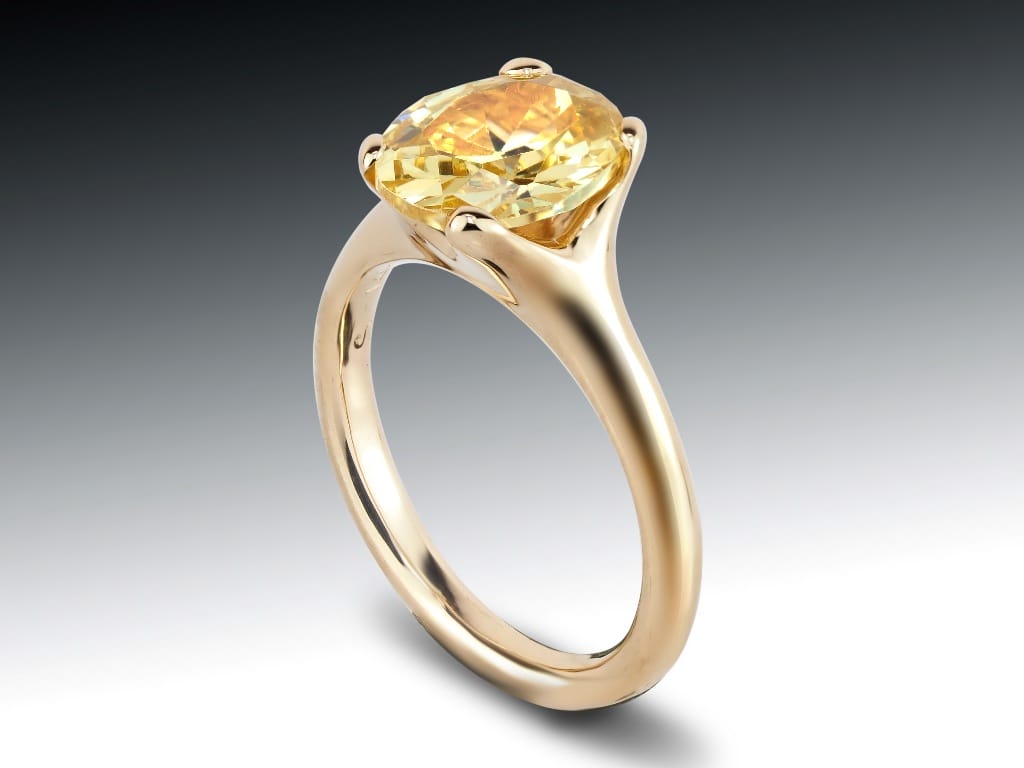 Citrine Solitaire Four Prong Ring 8 Citrine Solitaire Four Prong Ring